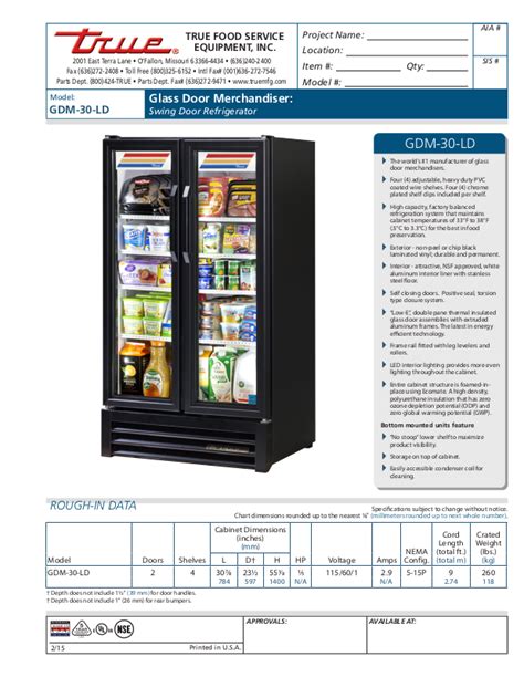 True GDM 30 LD User Manual