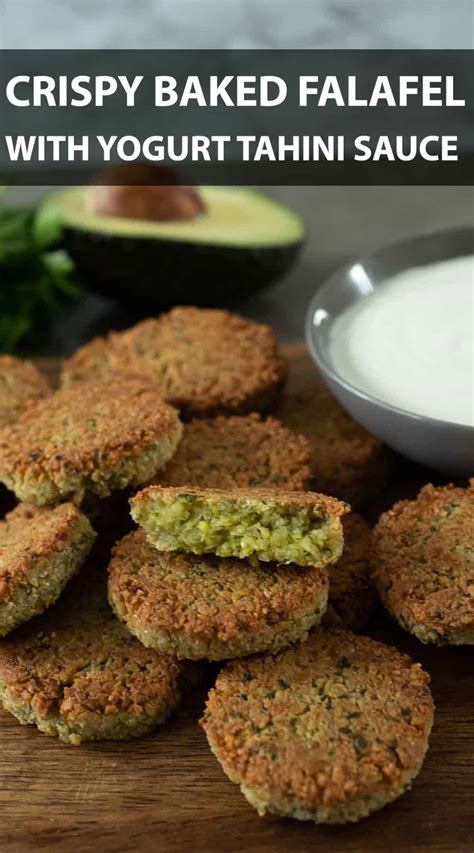 Crispy Baked Falafel With Yogurt Tahini Sauce Culinary Ginger