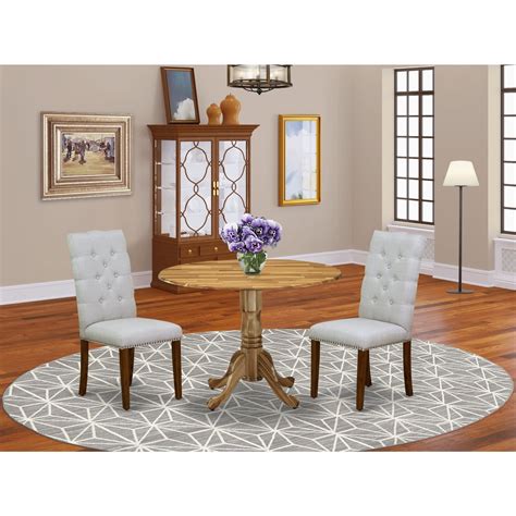 Homestock Rustic Romance Pc Round Kitchen Table Set Included A Dining