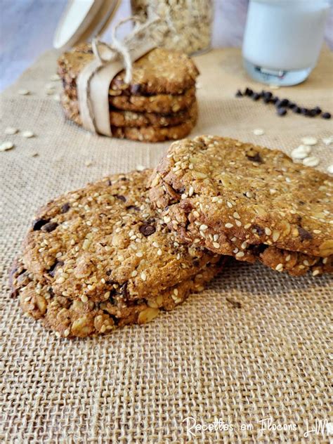 Biscuits L Avoine Aux Graines De S Same Et P Pites De Chocolat