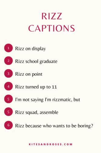 23+ Rizz Captions For Instagram [With Quotes] - Kites and Roses