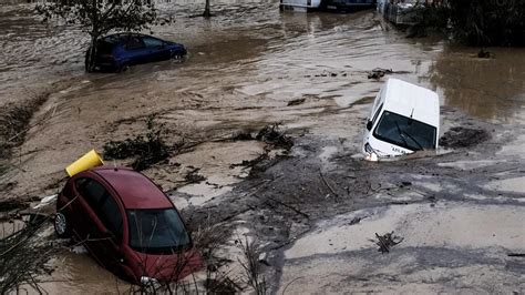 Heavy Rain Flood Leave Over 60 People In Spain