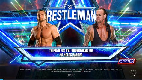 Triple H 08 Vs Undertaker 09 No Holds Barred Match Wwe2k24