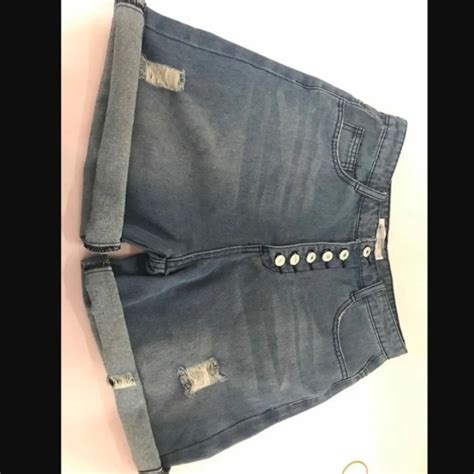 V Tements Lingerie Short En Jean D Chir Pour Femme Short En Jean Sexy Bouton Trou Grande