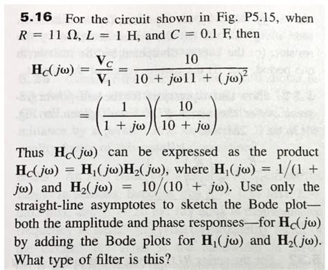 Solved Fig P5 15 5 16 For The Circuit Shown In Fig P