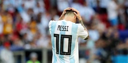 Las imágenes de la tristeza de Messi tras caer eliminado del Mundial de ...