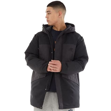 New Balance Mens Athletics Long Down Puffer Jacket Black £99 99 At Mandm Direct