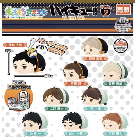 ORDERED Haikyuu Mochi Mochi Authentic Vol 2 Box Split Mascot