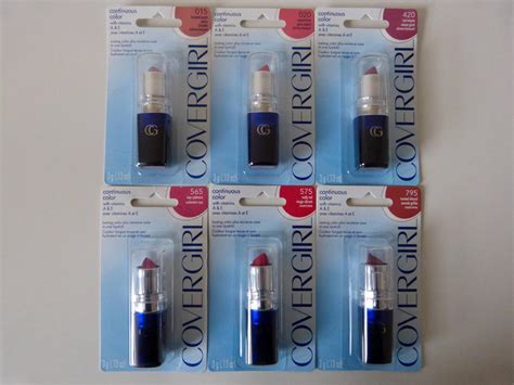 Covergirl Continuous Color Lipsticks 3g Various Shades Carded | eBay