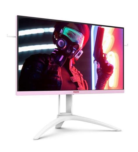 Pink/white Gaming Monitor, Computers & Tech, Parts & Accessories, Monitor Screens on Carousell