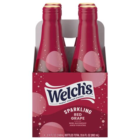 Save on Welch's Sparkling Red Grape Non-Alcoholic Juice Cocktail - 4 pk ...