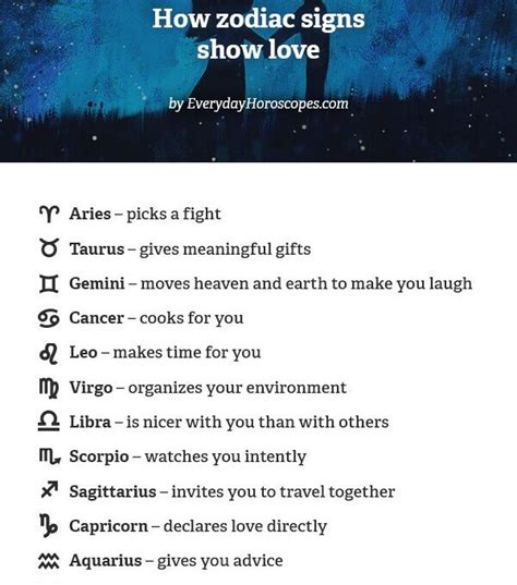 How Each Zodiac Sign Shows Love Rebekah Lee Ives