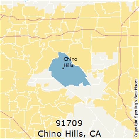 Chino Hills Zip Code Map – Map Vector