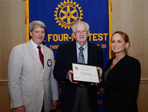 Mike Dawkins Honors His Father With A Paul Harris Fellowship Rotary