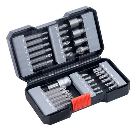 Juego Set Kit Puntas Hexagonal 1 4 Kwb 34 Pzs Estuche Rex Cuotas Al