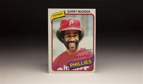 Cardcorner 1980 Topps Garry Maddox Baseball Hall Of Fame