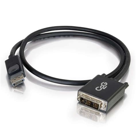 6ft 18m Displayport™ Male To Single Link Dvi D Male Adapter Cable