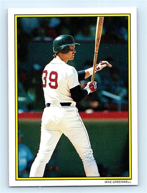 1989 Topps Glossy Send Ins Mike Greenwell Boston Red Sox 31 EBay