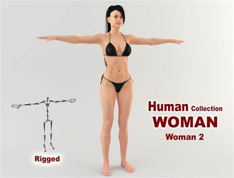 Animated D Bikini Models TurboSquid