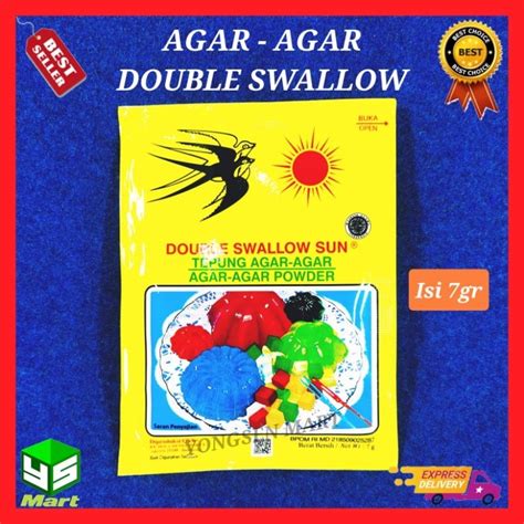 Jual Agar Agar Double Swallow Sun Matahari Gr Powder Cap Dua Walet