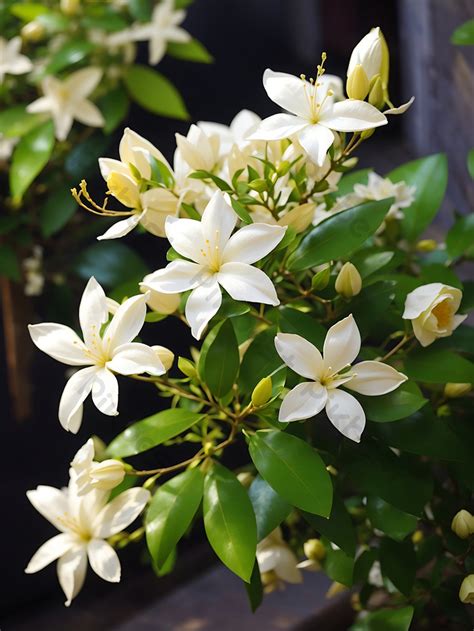 Star Jasmine Flower In Garden Photo | JPG Free Download - Pikbest