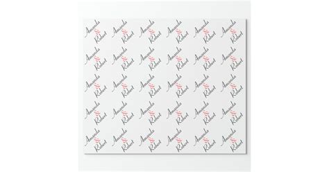 Personalized Wedding Wrapping Paper | Zazzle