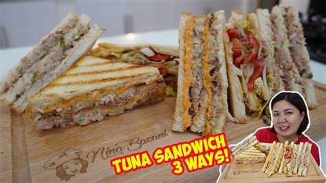 3 Tuna Sandwich Recipes Youtube