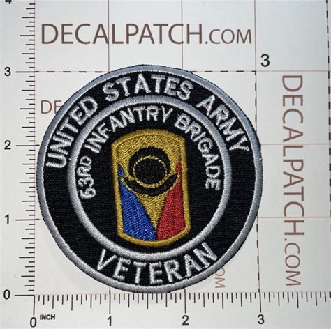 US Army 53rd Infantry Brigade Veteran Patch 3" - Decal Patch - Co