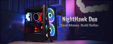 AeroCool NightHawk Duo Acrylic ARGB Mid Tower Tempered Glass Dust