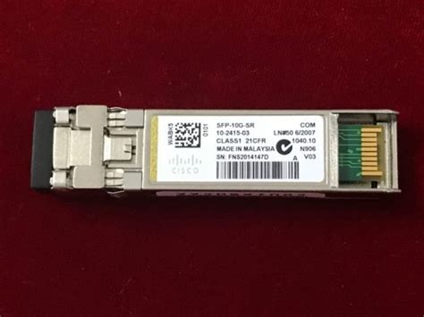 Sfp 10g Sr S Cisco 10gbase Sr Sfp Module Enterprise Class