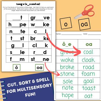 Phonics Sorts Activities For Reading Spelling Vowel Teams Tpt