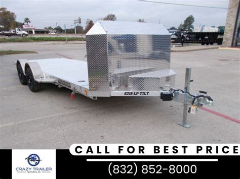 6x18 Car Hauler Trailer For Sale New Aluma 8218LP Tilt 18 Aluminum