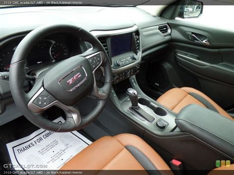 Jet Black Kalahari Interior Photo For The 2019 GMC Acadia SLT AWD