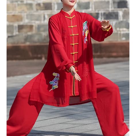 Traditional Taichi Uniform Woman Kung Fu Clothing Stagewushu Martial