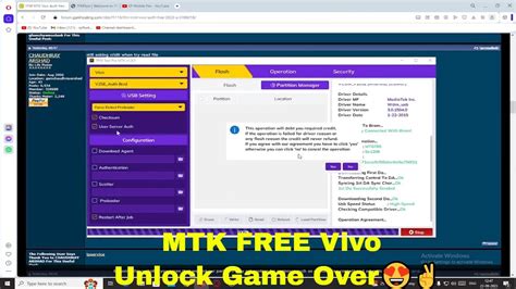 Vivo Auth Free Unlock Game Over Update Tfm Tool Pro Mtk Free Vivo