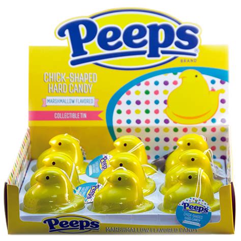 Peeps Chick Marshmallow Candies 1 Oz Tin All City Candy