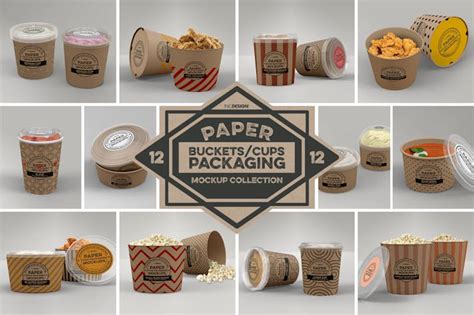 Paper Food Packaging Mockups Vol 12 By Ina717 On Envato Elements