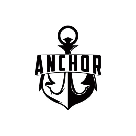 Premium Vector Marine Ship Vector Anchor Logo Simple Minimalist