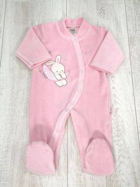 Babygrow Rosa Aveludado Bordado Ikisbaby Loja Online