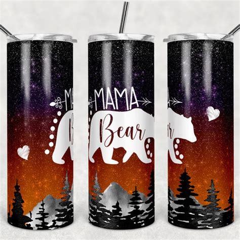 Brown Leopard Mama Sublimation Design For 20oz Skinny Tumbler Etsy