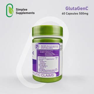 Simplee Glutagenc Whitening Capsule Supplement Bottle Caps