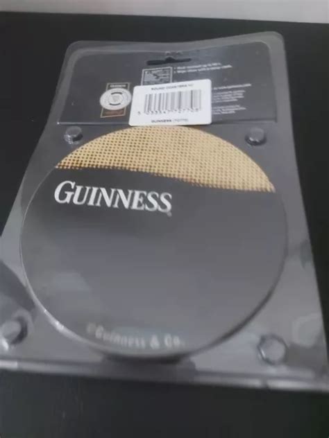 Set Of Official Guinness Cork Backed Large Coasters Mm New In Pack