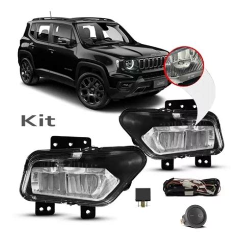 Kit Farol De Milha Neblina Led Renegade Jeep Frete Gr Tis