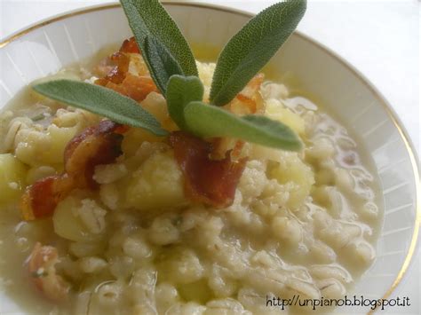 Un Piano B Orzo Perlato Con Patate E Pancetta Croccante