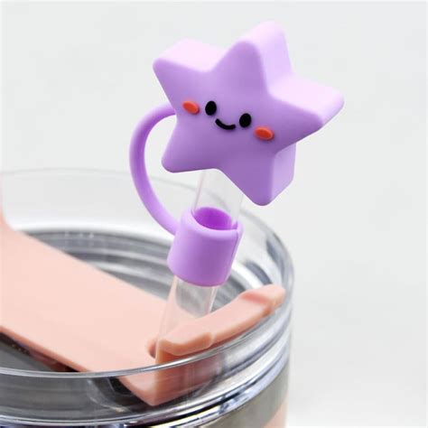 4pcs Or 8pc 0 4in Diameter Cute Silicone Straw Covers Cap For Cup Dust