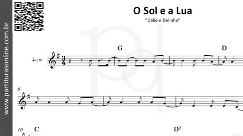 O Sol E A Lua D Lio E Delinha Partitura Youtube