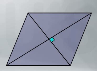 If in a parallelogram, the diagonals bisect each other at right angles ...