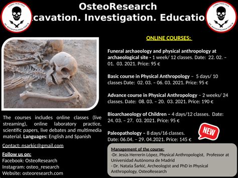 (PDF) Bioarchaeology and Paleopathology online courses