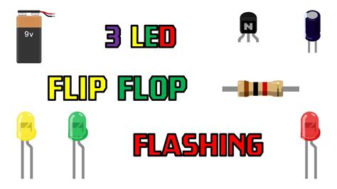 How To Make Led Flip Flop Flashing Circuit Youtube