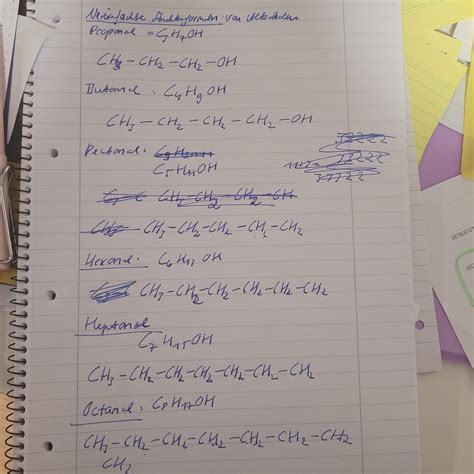 Verwarten Strukturformel von Alkoholen? (Alkohol, organische Chemie